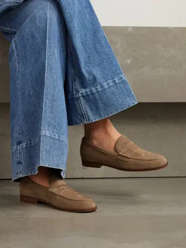 Gianvito Rossi Georgie Suede Loafers | Thumbnail 2 Gianvito Rossi Georgie Suede Loafers | Thumbnail 2