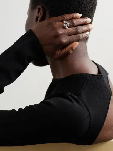 Kamyen Infinity 18-karat White Gold, Diamond And Enamel Ring | Thumbnail 2 Kamyen Infinity 18-karat White Gold, Diamond And Enamel Ring | Thumbnail 2