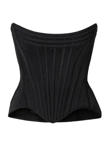 Wiederhoeft Wasp Strapless Recycled-satin Bustier Top | Thumbnail 1 Wiederhoeft Wasp Strapless Recycled-satin Bustier Top | Thumbnail 1