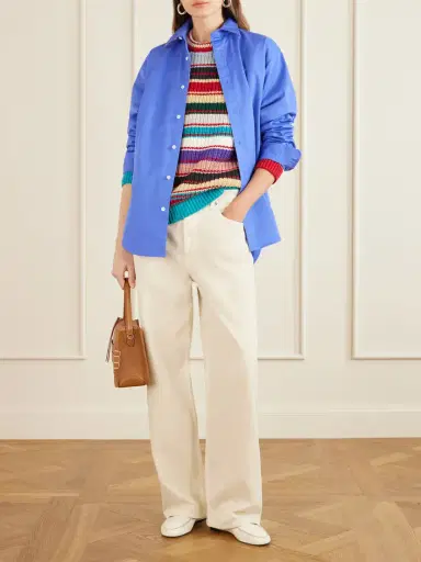 Aimé Leon Dore Striped Crewneck Cotton-knitted Sweater | Thumbnail 2 Aimé Leon Dore Striped Crewneck Cotton-knitted Sweater | Thumbnail 2