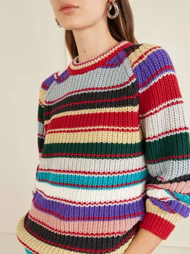 Aimé Leon Dore Striped Crewneck Cotton-knitted Sweater | Thumbnail 5 Aimé Leon Dore Striped Crewneck Cotton-knitted Sweater | Thumbnail 5