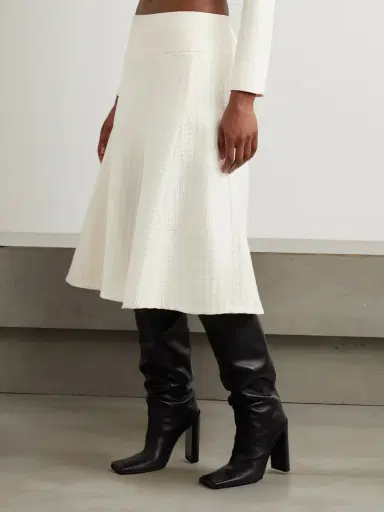 Alaïa Silk-cloqué Midi Skirt | Thumbnail 3 Alaïa Silk-cloqué Midi Skirt | Thumbnail 3