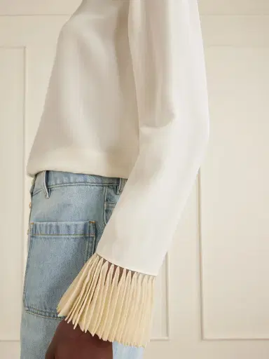 Valentino Garavani Silk Crepe De Chine Blouse | Thumbnail 5 Valentino Garavani Silk Crepe De Chine Blouse | Thumbnail 5