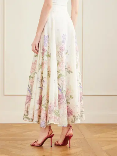 Charo Ruiz Ventine Floral-print Cotton-blend Maxi Skirt | Thumbnail 4 Charo Ruiz Ventine Floral-print Cotton-blend Maxi Skirt | Thumbnail 4
