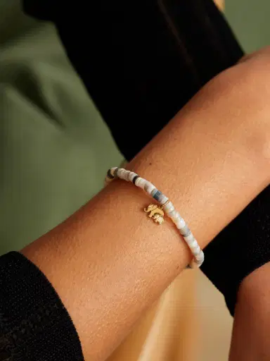 Sydney Evan Elephant Family 14-karat Gold, Enamel, Opal And Diamond Bracelet | Thumbnail 2 Sydney Evan Elephant Family 14-karat Gold, Enamel, Opal And Diamond Bracelet | Thumbnail 2