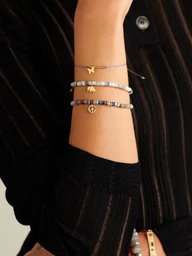 Sydney Evan Elephant Family 14-karat Gold, Enamel, Opal And Diamond Bracelet | Thumbnail 4 Sydney Evan Elephant Family 14-karat Gold, Enamel, Opal And Diamond Bracelet | Thumbnail 4