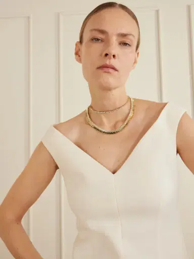 Suzanne Kalan 18-karat Gold Diamond Necklace | Thumbnail 2 Suzanne Kalan 18-karat Gold Diamond Necklace | Thumbnail 2