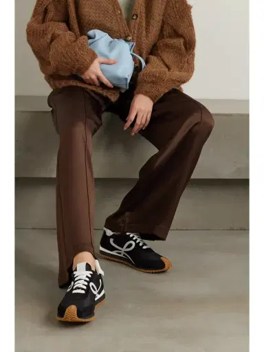 Loewe Flow Logo-appliquéd Leather And Shell Sneakers | Thumbnail 2 Loewe Flow Logo-appliquéd Leather And Shell Sneakers | Thumbnail 2