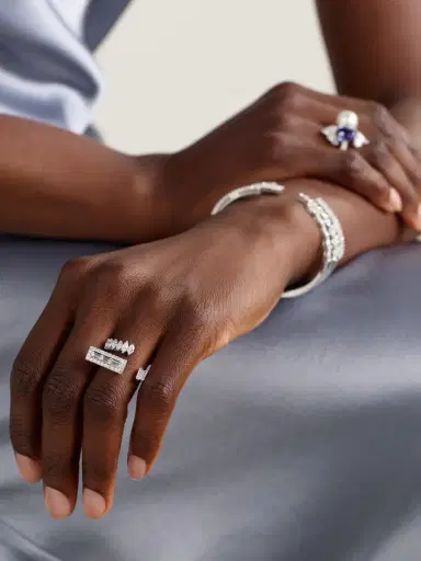 YEPREM Y-not 18-karat White Gold Diamond Ring | Thumbnail 5 YEPREM Y-not 18-karat White Gold Diamond Ring | Thumbnail 5