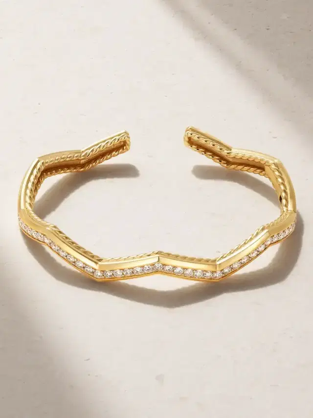 Stax 18-karat Gold Diamond Cuff Stax 18-karat Gold Diamond Cuff
