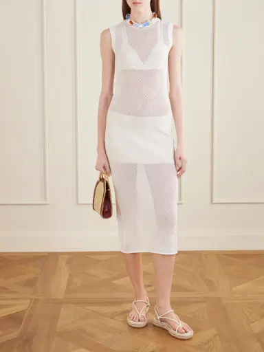 Stella McCartney Crocheted Cotton Midi Dress | Thumbnail 2 Stella McCartney Crocheted Cotton Midi Dress | Thumbnail 2