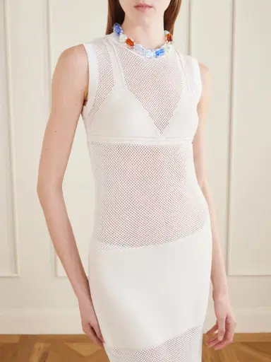 Stella McCartney Crocheted Cotton Midi Dress | Thumbnail 4 Stella McCartney Crocheted Cotton Midi Dress | Thumbnail 4