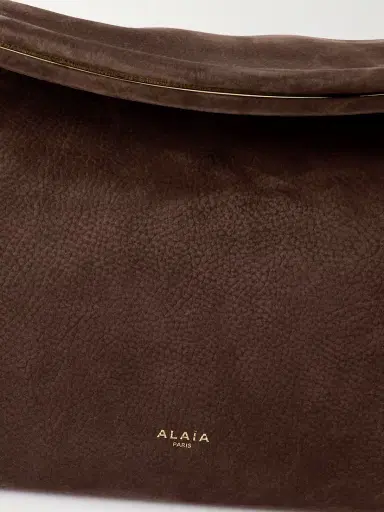 Alaïa Le Click Large Nubuck Shoulder Bag | Thumbnail 4 Alaïa Le Click Large Nubuck Shoulder Bag | Thumbnail 4
