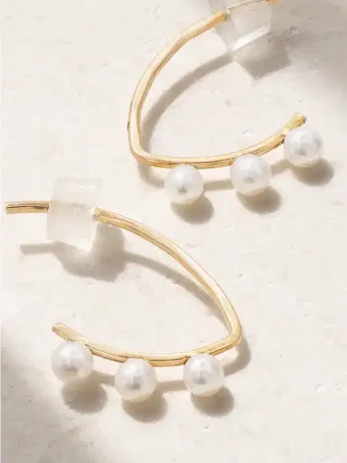 Melissa Joy Manning 14-karat Recycled Gold Pearl Earrings | Thumbnail 3 Melissa Joy Manning 14-karat Recycled Gold Pearl Earrings | Thumbnail 3