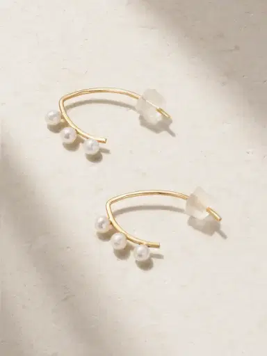 Melissa Joy Manning 14-karat Recycled Gold Pearl Earrings | Thumbnail 1 Melissa Joy Manning 14-karat Recycled Gold Pearl Earrings | Thumbnail 1