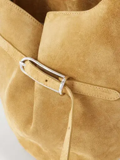 Liffner Belted Suede Bucket Bag | Thumbnail 5 Liffner Belted Suede Bucket Bag | Thumbnail 5