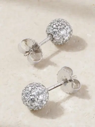 Irene Neuwirth Gumball 18-karat White Gold Diamond Earrings | Thumbnail 3 Irene Neuwirth Gumball 18-karat White Gold Diamond Earrings | Thumbnail 3