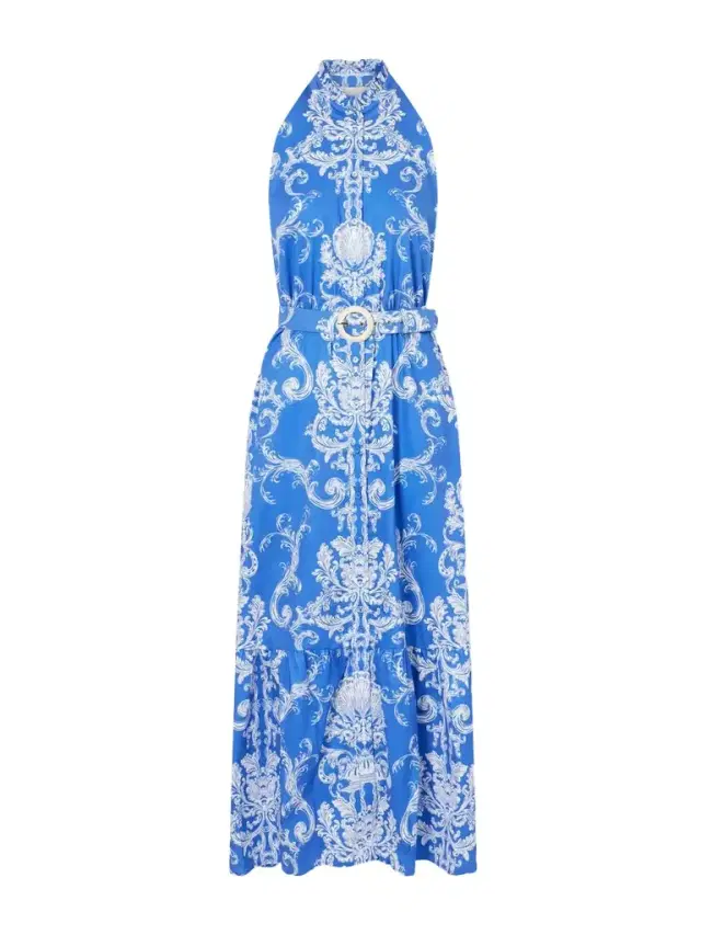 Biba Floral-printed Cotton Maxi Dress Biba Floral-printed Cotton Maxi Dress