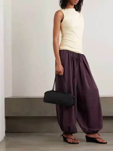 RÙADH Toga Draped Ribbed Organic Cotton And Modal-blend Top | Thumbnail 2 RÙADH Toga Draped Ribbed Organic Cotton And Modal-blend Top | Thumbnail 2