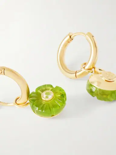 Jennifer Behr Lillian Gold-tone Crystal Earrings | Thumbnail 3 Jennifer Behr Lillian Gold-tone Crystal Earrings | Thumbnail 3