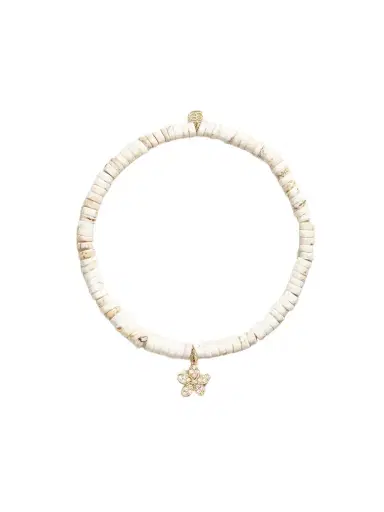 Sydney Evan Small Plumeria 14-karat Gold, Turquoise And Diamond Bracelet | Thumbnail 1 Sydney Evan Small Plumeria 14-karat Gold, Turquoise And Diamond Bracelet | Thumbnail 1
