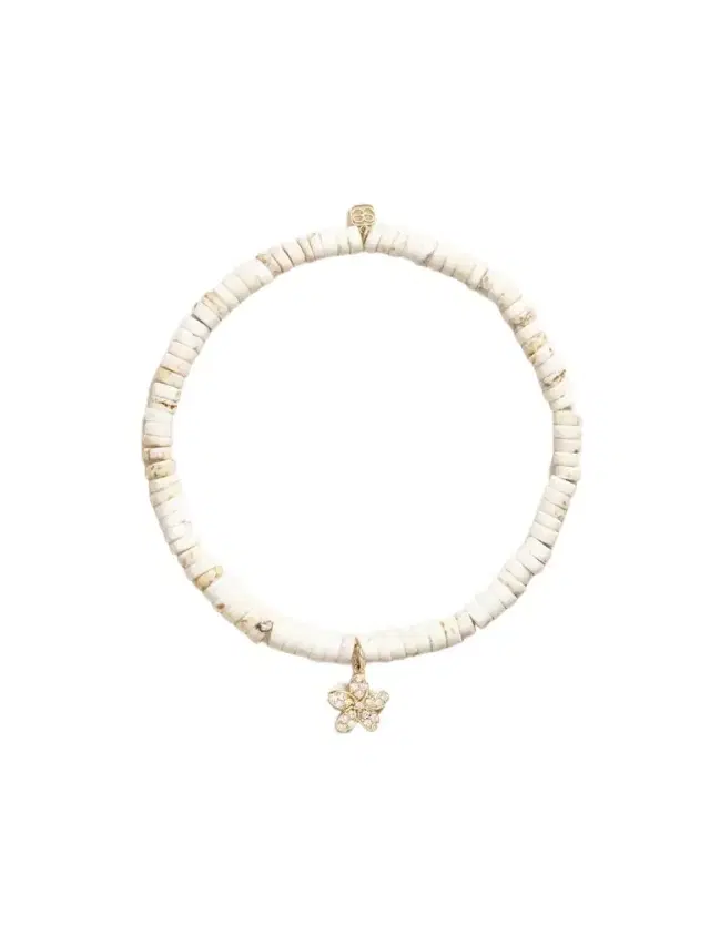 Small Plumeria 14-karat Gold, Turquoise And Diamond Bracelet Small Plumeria 14-karat Gold, Turquoise And Diamond Bracelet
