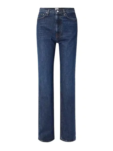 TOTEME + Net Sustain High-rise Straight-leg Jeans - Dark denim | Thumbnail 1 TOTEME + Net Sustain High-rise Straight-leg Jeans - Dark denim | Thumbnail 1