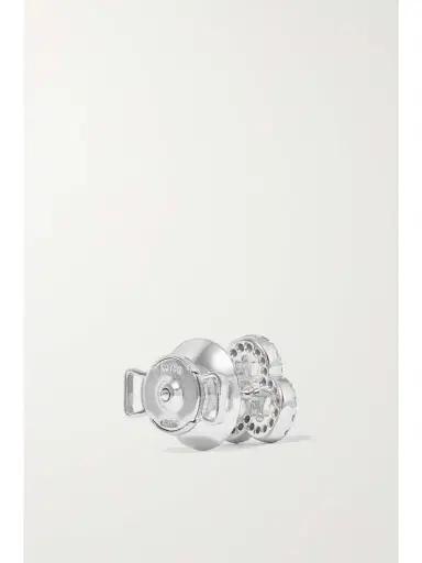 David Morris 18-karat White Gold Diamond Earrings | Thumbnail 4 David Morris 18-karat White Gold Diamond Earrings | Thumbnail 4