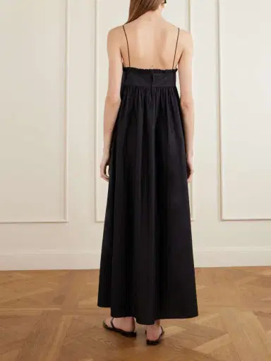 Matteau Empire Ruffled Cotton-poplin Midi Dress | Thumbnail 3 Matteau Empire Ruffled Cotton-poplin Midi Dress | Thumbnail 3