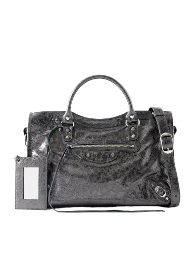 Balenciaga Le City Medium Leather Shoulder Bag | Thumbnail 1 Balenciaga Le City Medium Leather Shoulder Bag | Thumbnail 1