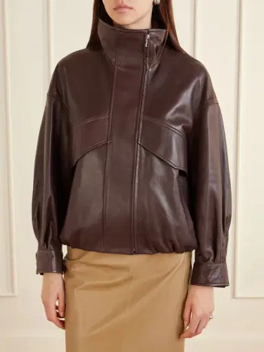 Nour Hammour Leather Jacket | Thumbnail 3 Nour Hammour Leather Jacket | Thumbnail 3