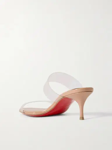 Christian Louboutin Just Nothing 55 Pvc Mules | Thumbnail 3 Christian Louboutin Just Nothing 55 Pvc Mules | Thumbnail 3