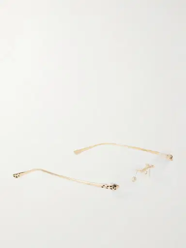 Cartier Eyewear Panthère De Cartier Hexagon-frame Gold-tone Optical Glasses | Thumbnail 3 Cartier Eyewear Panthère De Cartier Hexagon-frame Gold-tone Optical Glasses | Thumbnail 3