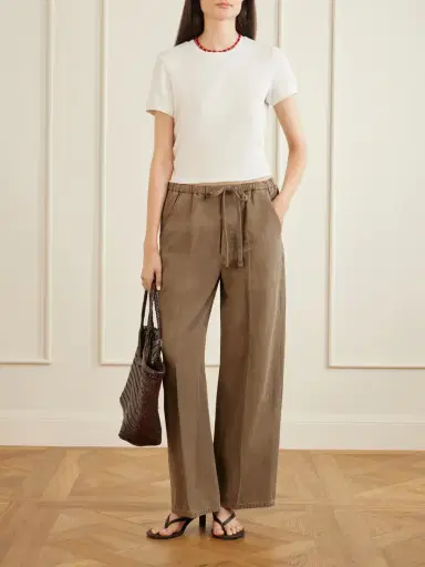 Citizens of Humanity Aurora Cotton And Linen-blend Wide-leg Pants | Thumbnail 2 Citizens of Humanity Aurora Cotton And Linen-blend Wide-leg Pants | Thumbnail 2