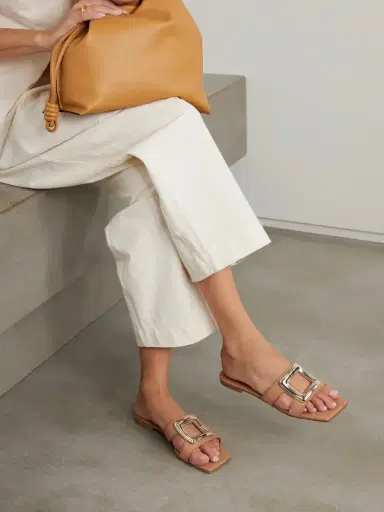 Roger Vivier Benson Embellished Leather Sandals | Thumbnail 2 Roger Vivier Benson Embellished Leather Sandals | Thumbnail 2