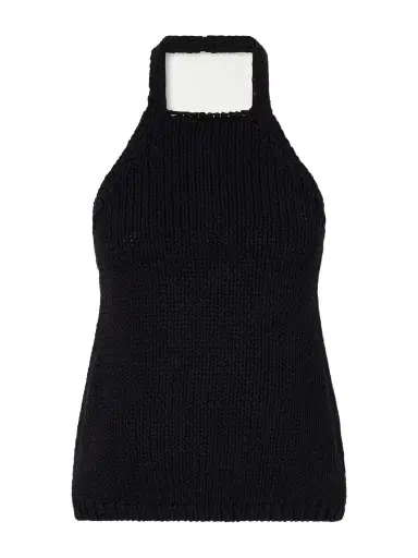 RÓHE Knitted Cotton Halterneck Top | Thumbnail 1 RÓHE Knitted Cotton Halterneck Top | Thumbnail 1