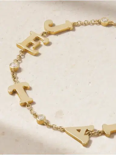 Yvonne Léon Je T'aime 9-karat Gold Diamond Bracelet | Thumbnail 4 Yvonne Léon Je T'aime 9-karat Gold Diamond Bracelet | Thumbnail 4