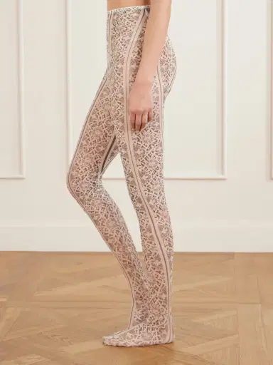 Dilara Findikoglu Past Edges Lace-effect Mesh Tights | Thumbnail 2 Dilara Findikoglu Past Edges Lace-effect Mesh Tights | Thumbnail 2