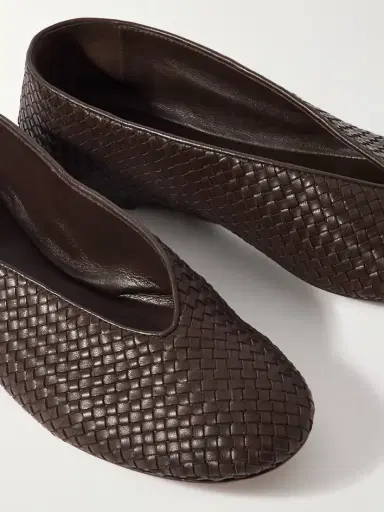Bottega Veneta Rosa Intrecciato Leather Ballet Flats | Thumbnail 4 Bottega Veneta Rosa Intrecciato Leather Ballet Flats | Thumbnail 4