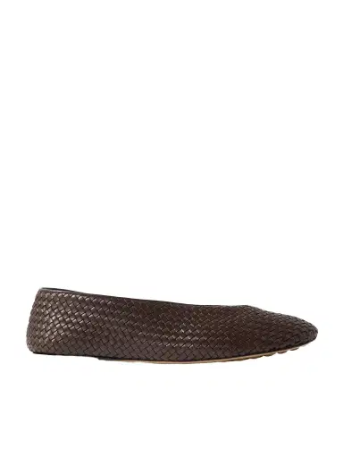 Bottega Veneta Rosa Intrecciato Leather Ballet Flats | Thumbnail 1 Bottega Veneta Rosa Intrecciato Leather Ballet Flats | Thumbnail 1