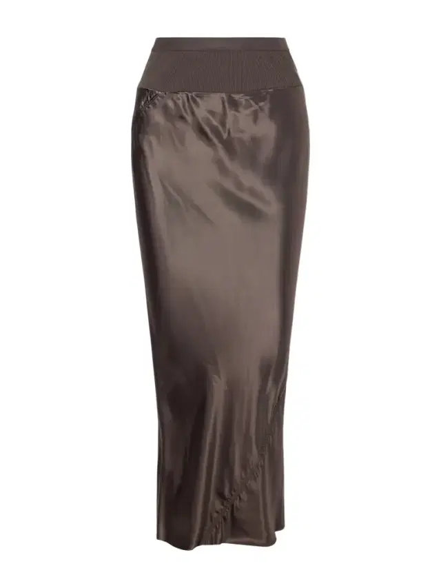 Ribbed Jersey And Recycled-satin Midi Skirt Ribbed Jersey And Recycled-satin Midi Skirt