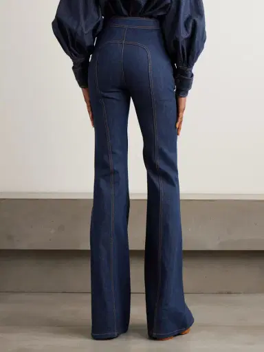 Zimmermann Luna Buckled Flared Cargo Jeans | Thumbnail 4 Zimmermann Luna Buckled Flared Cargo Jeans | Thumbnail 4