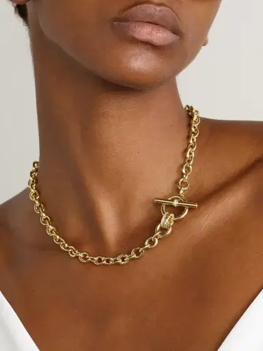 David Yurman Dy Mercer® 18-karat Gold Diamond Necklace | Thumbnail 2 David Yurman Dy Mercer® 18-karat Gold Diamond Necklace | Thumbnail 2