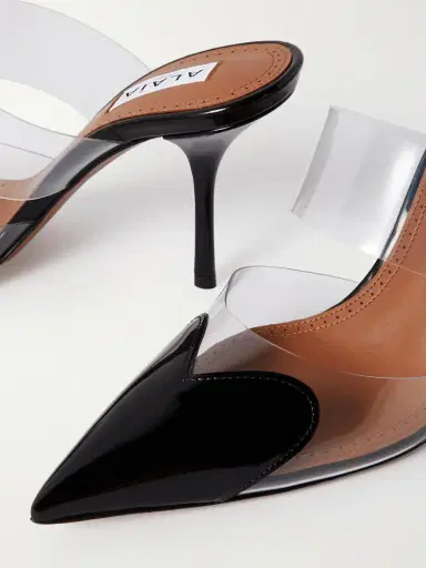 Alaïa Le Cœur 90 Pu And Patent-leather Mules | Thumbnail 4 Alaïa Le Cœur 90 Pu And Patent-leather Mules | Thumbnail 4