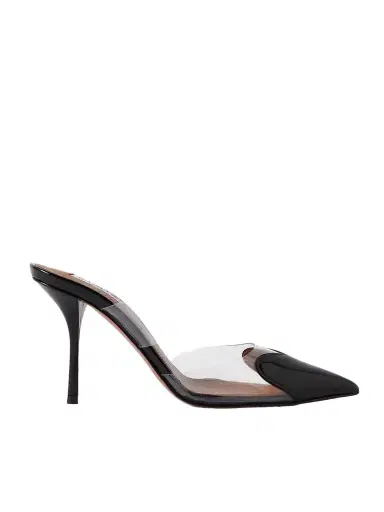 Alaïa Le Cœur 90 Pu And Patent-leather Mules | Thumbnail 1 Alaïa Le Cœur 90 Pu And Patent-leather Mules | Thumbnail 1