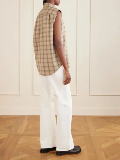 Acne Studios Sinora Sleeveless Checked Wool Shirt | Thumbnail 4 Acne Studios Sinora Sleeveless Checked Wool Shirt | Thumbnail 4