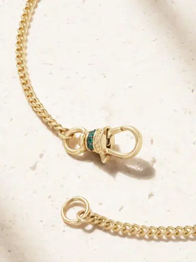 Lucy Delius Chubby Love 14-karat Gold Emerald Necklace | Thumbnail 3 Lucy Delius Chubby Love 14-karat Gold Emerald Necklace | Thumbnail 3