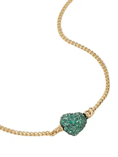 Lucy Delius Chubby Love 14-karat Gold Emerald Necklace | Thumbnail 1 Lucy Delius Chubby Love 14-karat Gold Emerald Necklace | Thumbnail 1