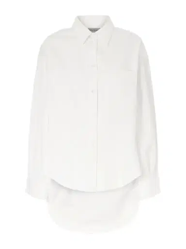 Balenciaga Cotton And Silk-blend Shirt | Thumbnail 1 Balenciaga Cotton And Silk-blend Shirt | Thumbnail 1