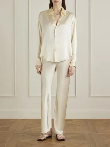 Comme Si La Classica Silk-charmeuse Shirt | Thumbnail 2 Comme Si La Classica Silk-charmeuse Shirt | Thumbnail 2